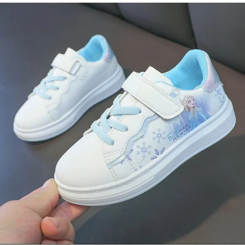 Disney Kids Sneakers Elsa Frozen Princess Casual Sport.