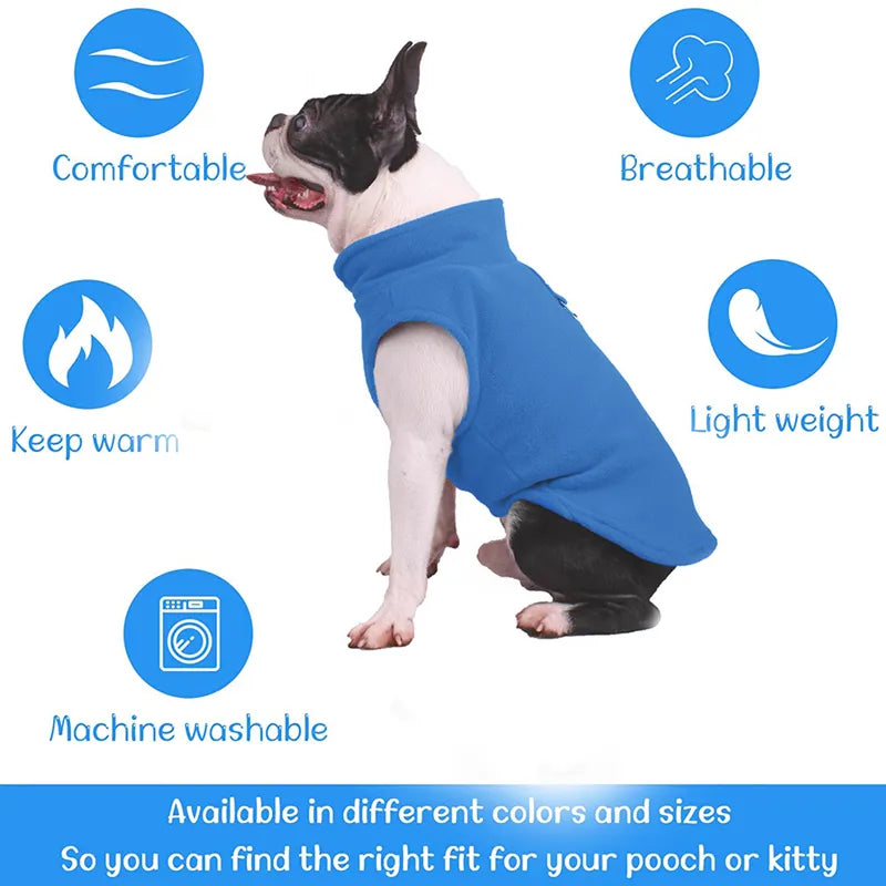 Winter Fleece Pet Clothes for Small Dogs and Cats