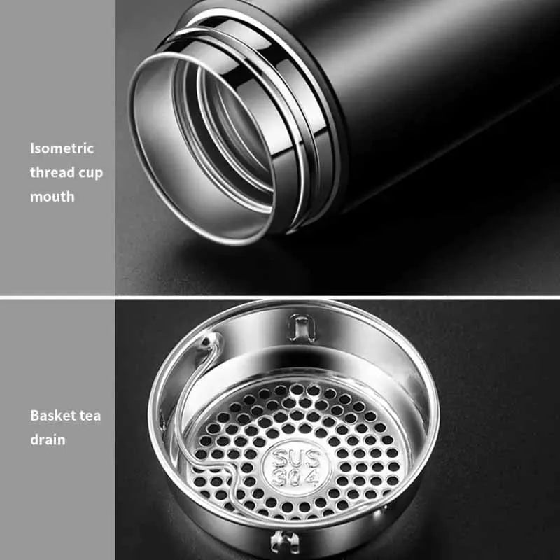 Smart Thermos Bottle LED Temperature Display Cup Stainless Steel Vacuum Flask