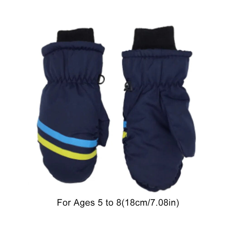 Geometry Pattern Kids Waterproof Mittens Winter Gloves