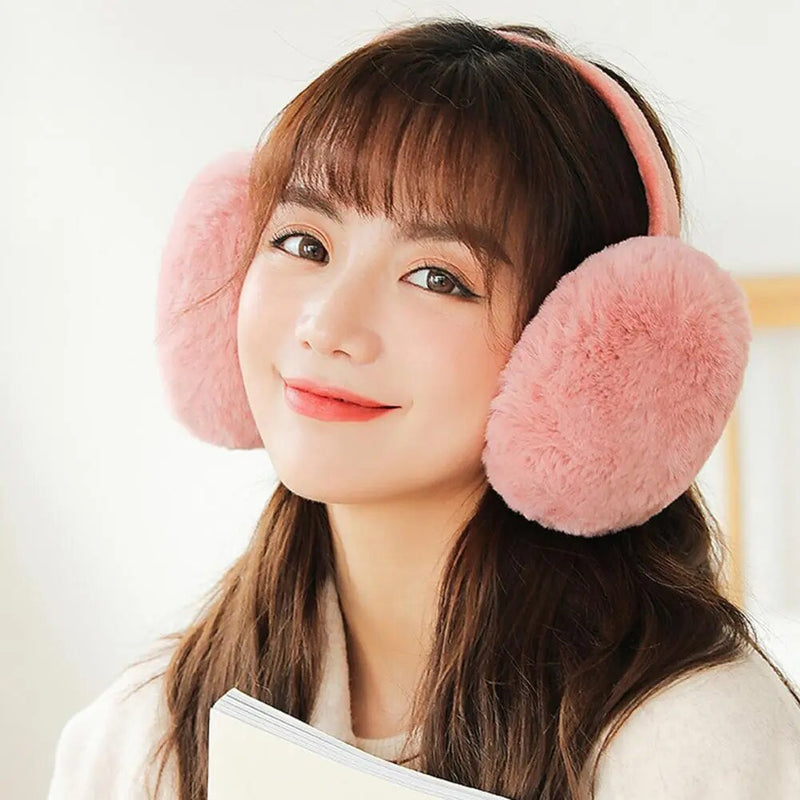 Earmuffs Warmer Plush Fluffy Headwear Foldable