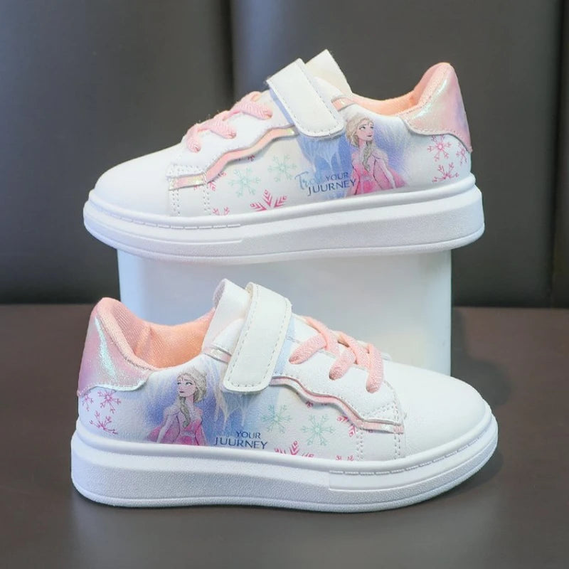 Disney Kids Sneakers Elsa Frozen Princess Casual Sport.