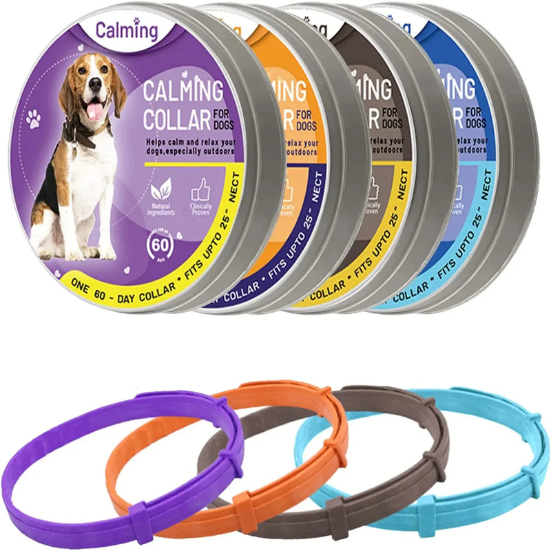 Pet Calm Cat Dog Soothe Anxiety Remove Collar Adjustable Neck Strap