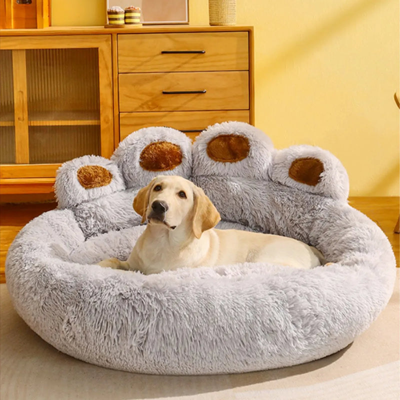 Fluffy Dog Bed Plush Bedding Sofa Basket Big Cushion