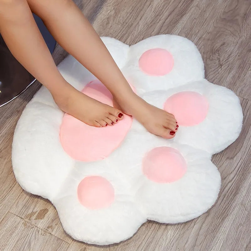 Cat Paw Plush Soft Cushion Stuffed Floor & Chair Sofa Sitting Pad for Pets And Owner