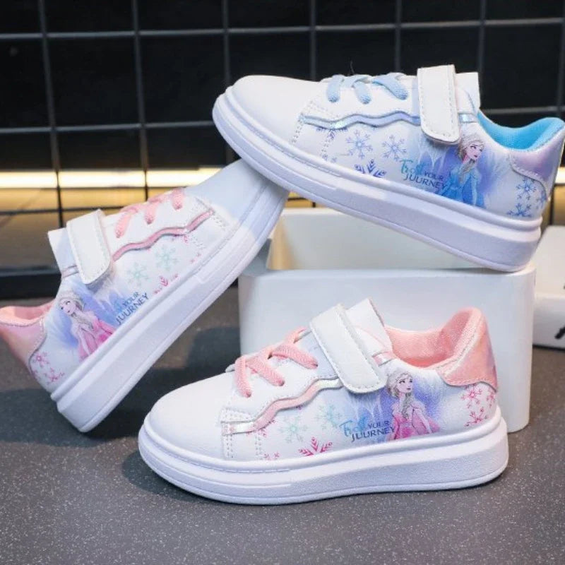 Disney Kids Sneakers Elsa Frozen Princess Casual Sport.