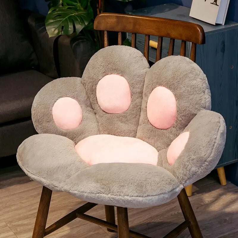 Cat Paw Plush Soft Cushion Stuffed Floor & Chair Sofa Sitting Pad for Pets And Owner