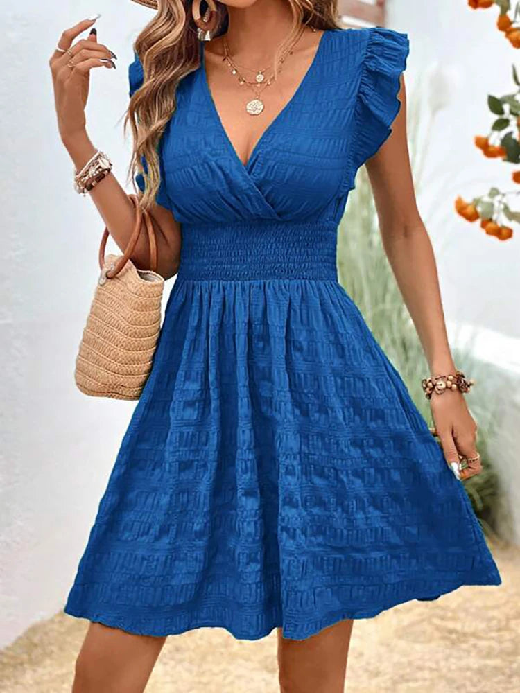 Elegant Short Dresses Casual Holiday Beach Fashion Summer Dresses