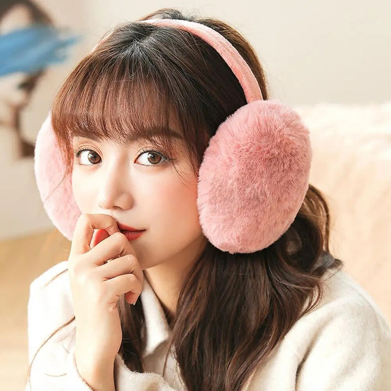 Earmuffs Warmer Plush Fluffy Headwear Foldable