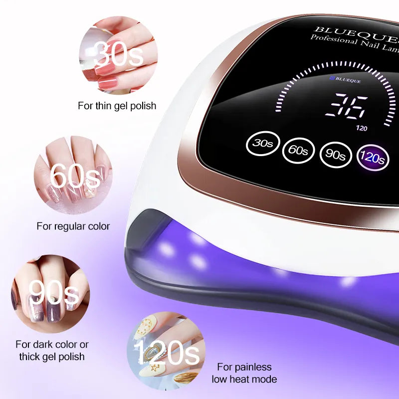 Nail Drying Lamp For Manicure Professional Led UV Drying Lamp With Auto Sensor Smart Nail Salon Equipment Tools