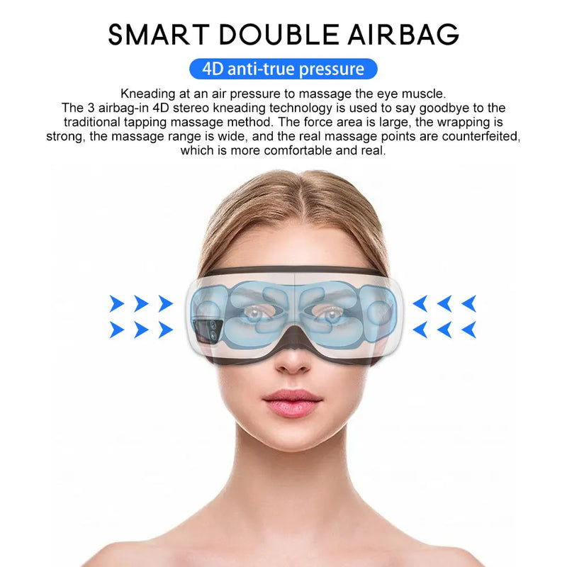 Eye Massager 6D Smart Airbag Vibration Eye Care Instrument