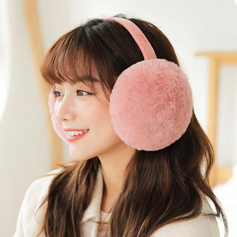 Earmuffs Warmer Plush Fluffy Headwear Foldable