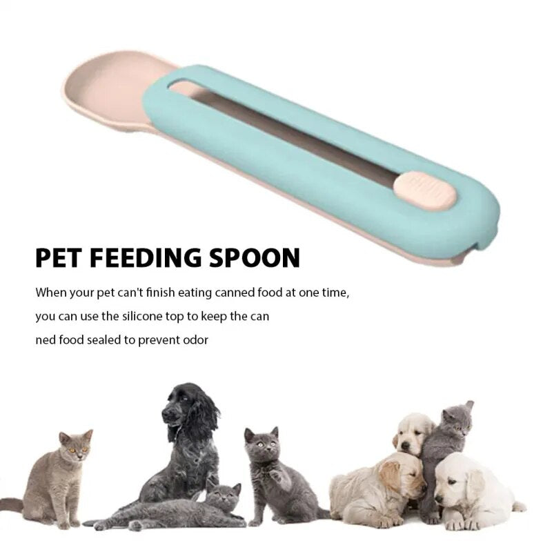 Pet Feed Spoon Cat Puppy Kitten Snack Liquid Food Scoop