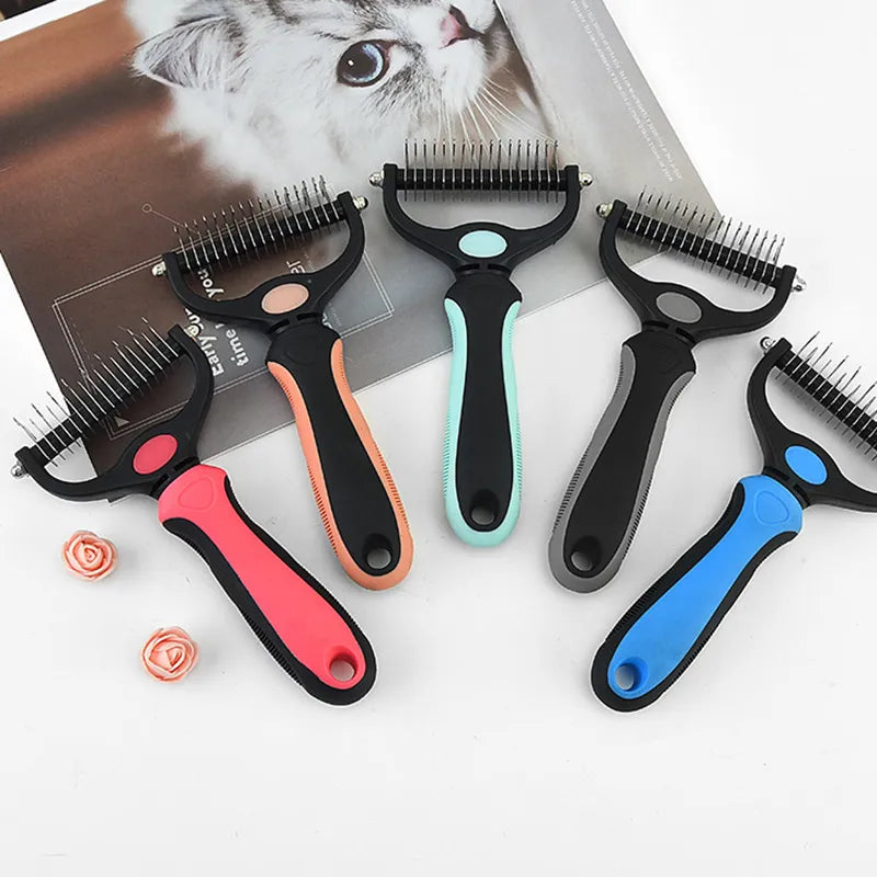 Dog Hair Remover Pet Fur Knot Comb Brushes Grooming