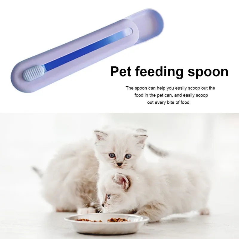 Pet Feed Spoon Cat Puppy Kitten Snack Liquid Food Scoop